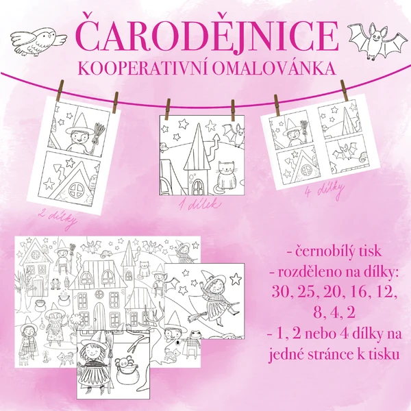 Čarodějnický kooperativní obraz
