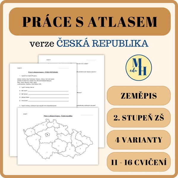 Práce s atlasem - Česká republika