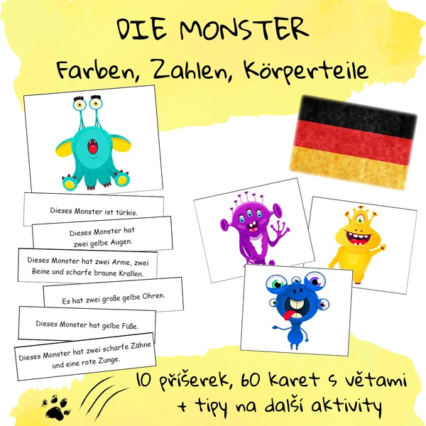 Die Monster – Farben, Zahlen, Körperteile