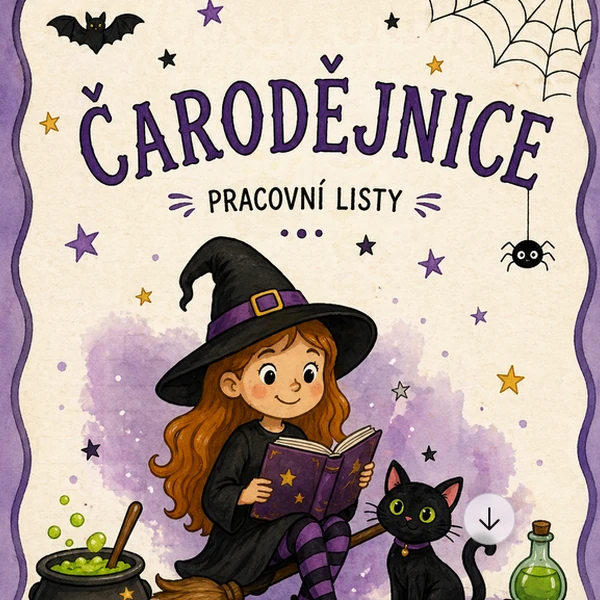 Pálení čarodějnic - pracovní listy pro 1. - 3. třídu ZŠ