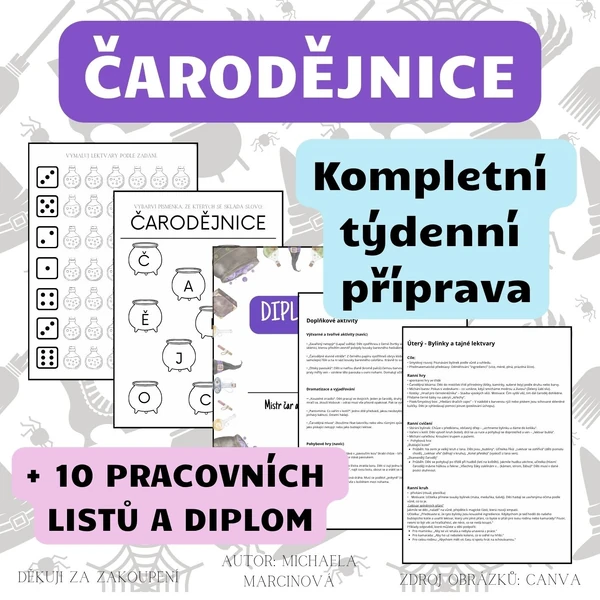 ČARODĚJNICE - Kompletní týdenní příprava 
