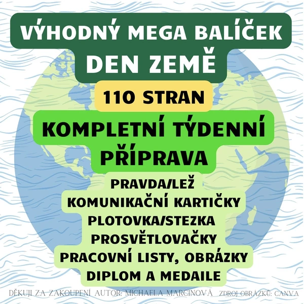 DEN ZEMĚ - výhodný MEGA balíček