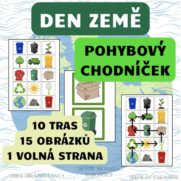 DEN ZEMĚ - pohybový chodníček