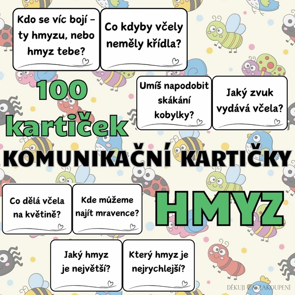 HMYZ - 100 komunikačních kartiček