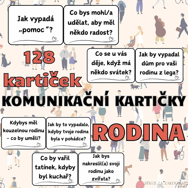 RODINA - 128 komunikačních kartiček