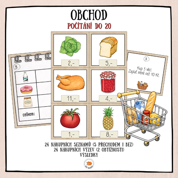 Obchod - počítání do 20