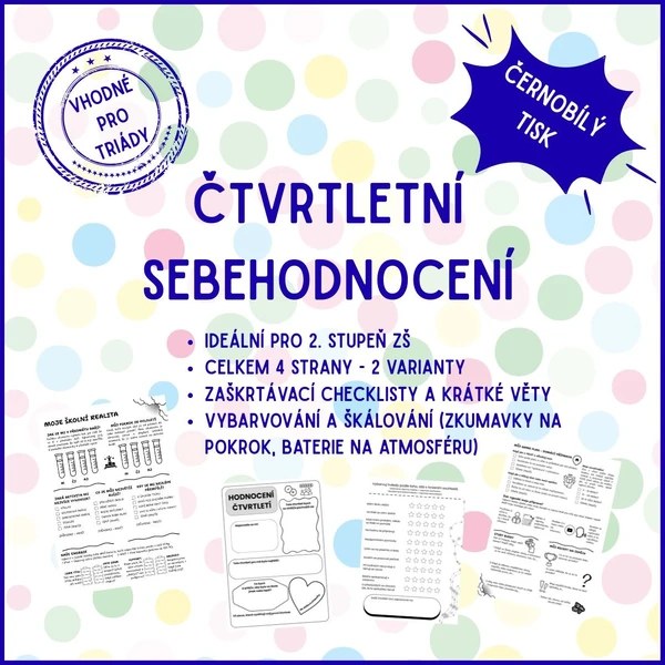 ČTVRTLETNÍ SEBEHODNOCENÍ