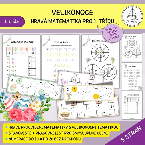 Velikonoční hravá matematika pro 1. třídu