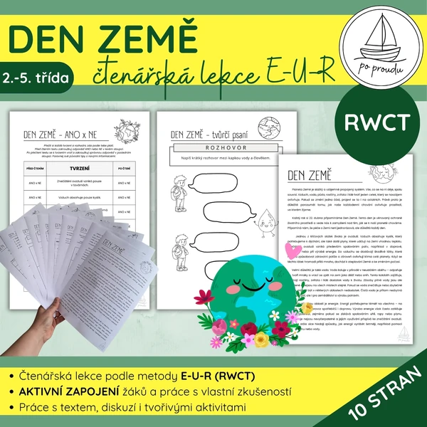 DEN ZEMĚ | čtenářská lekce (E–U–R)