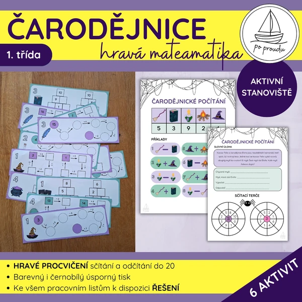 Čarodějnice | hravé počítání do 20