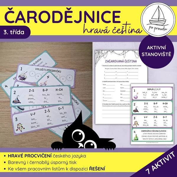 Čarodějnice | hravá čeština pro 3. třídu