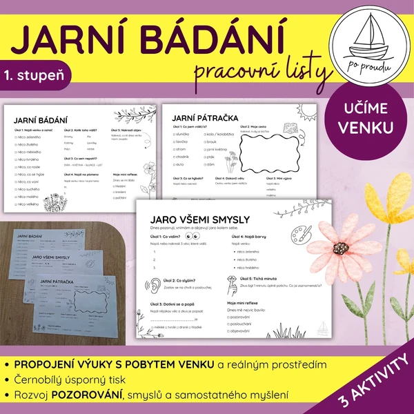 Jarní bádání | venkovní pracovní listy