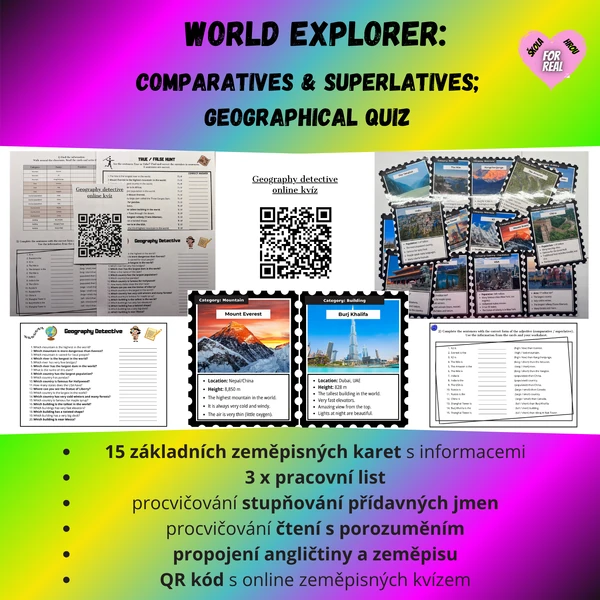 World Explorer: Comparatives & superlatives, Geographical quiz
