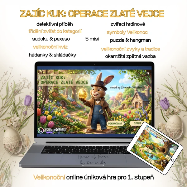 Zajíc Kuk: Operace zlaté vejce - úniková hra "Velikonoce"