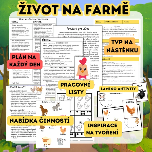 Život na statku - týdenní příprava na každý den 