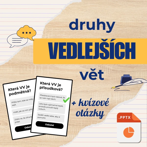 Druhy vedlejších vět - prezentace