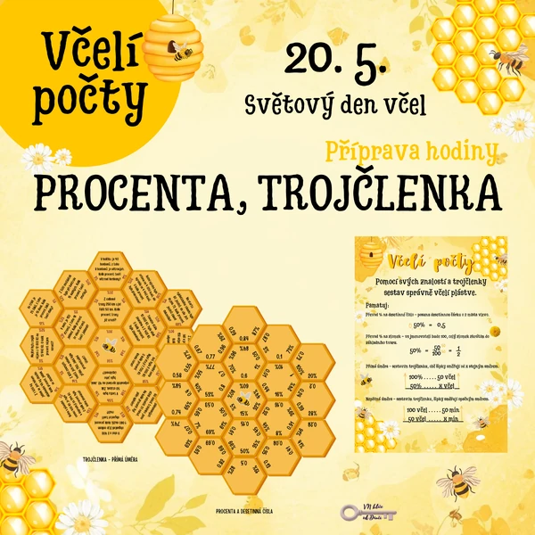 Včelí počty - procenta a trojčlenka