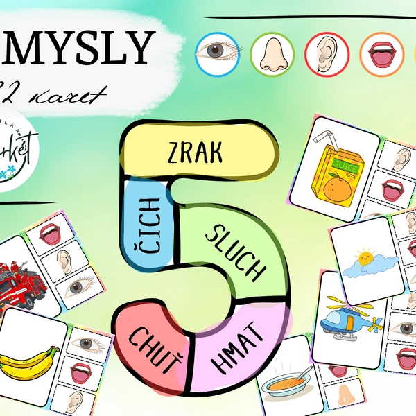 SMYSLY - 32 karet k zalaminování, kolíčkování