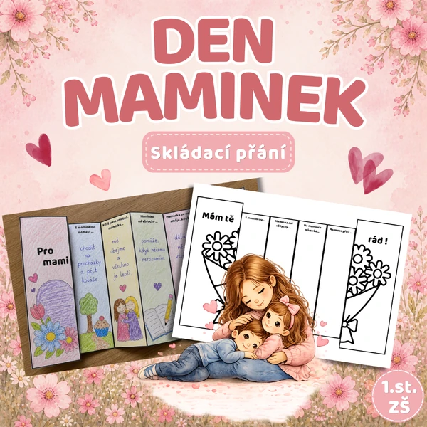 Den matek – skládací přání