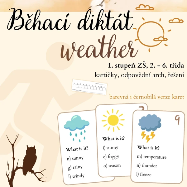 Weather - běhací diktát