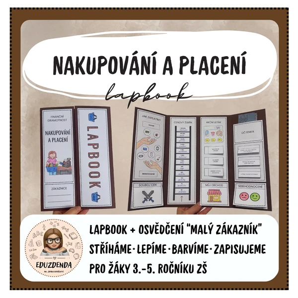 Nakupování a placení - LAPBOOK