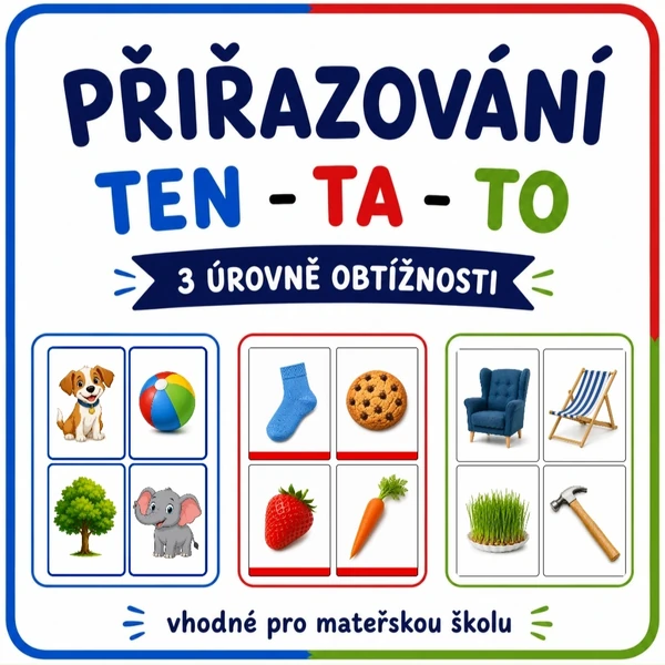 Přiřazování TEN - TA - TO