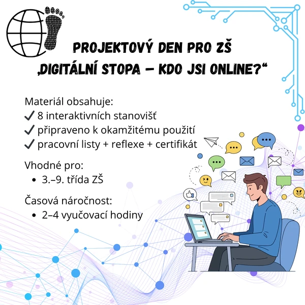 Projektový den pro ZŠ „Digitální stopa – kdo jsi online?“