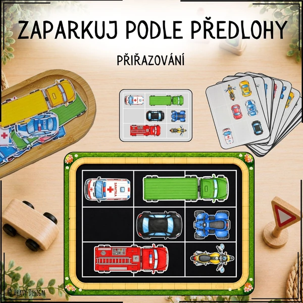 Doprava - Zaparkuj podle předlohy