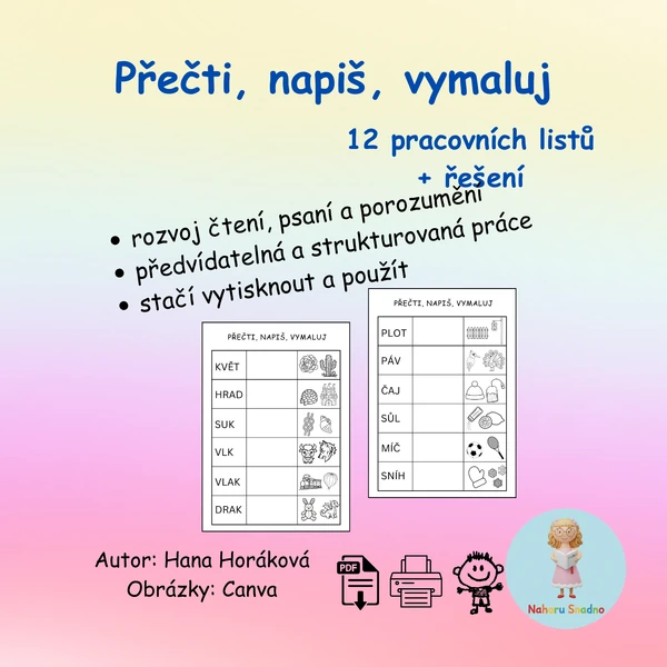 Přečti, napiš, vymaluj