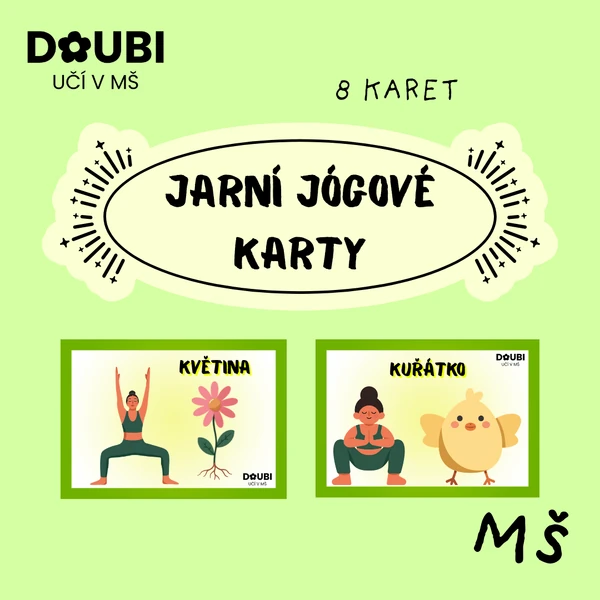 Jarní jógové karty