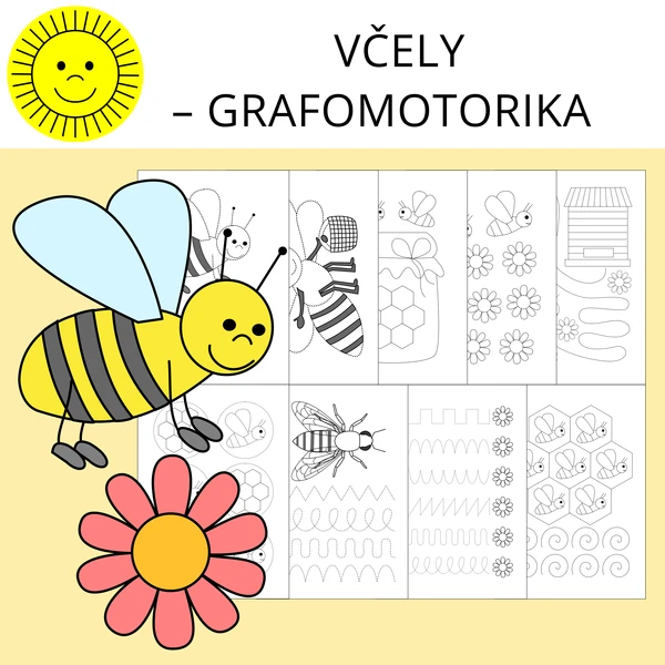 VČELY – GRAFOMOTORIKA