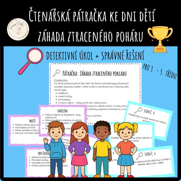 Čtenářská pátračka ke Dni dětí: Záhada ztraceného poháru