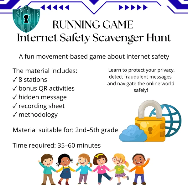 Internet Safety Scavenger Hunt | Safe Internet Running Game