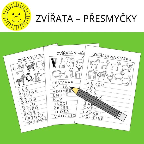 ZVÍŘATA - PŘESMYČKY