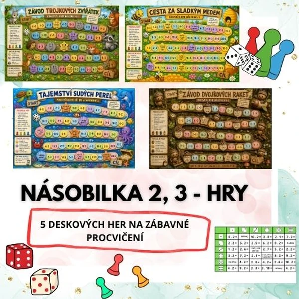 Násobilka 2,3 - deskové hry