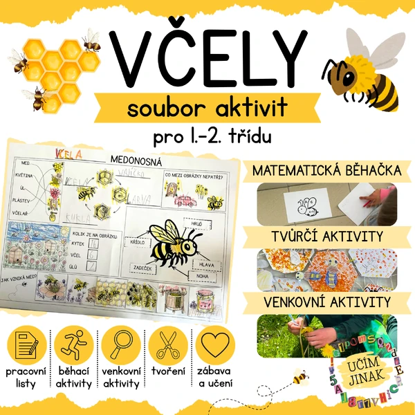 VČELY – soubor aktivit pro 1.–2. třídu