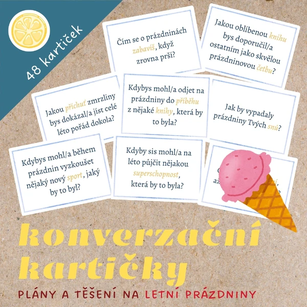 KONVERZAČNÍ KARTIČKY - plány na prázdniny