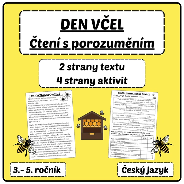 DEN VČEL - čtení s porozuměním