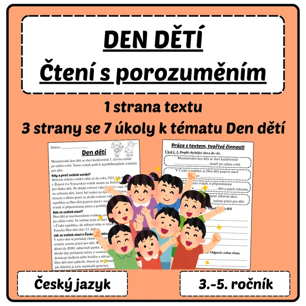 Den dětí - čtení s porozuměním