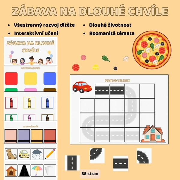 ZÁBAVA NA DLOUHÉ CHVÍLE - Interaktivní kniha 