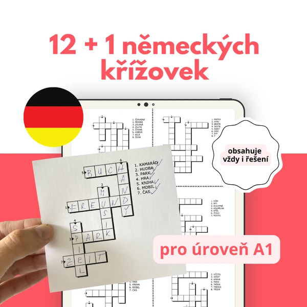 12+1 německých křížovek pro úroveň A1