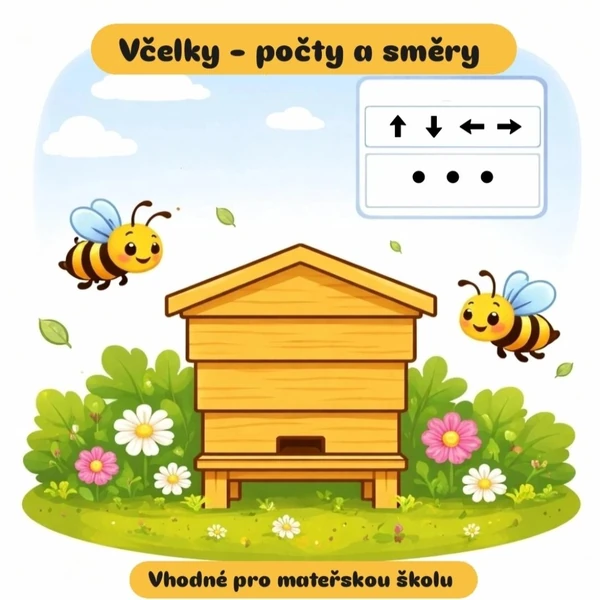 Včelky - počty a směry 