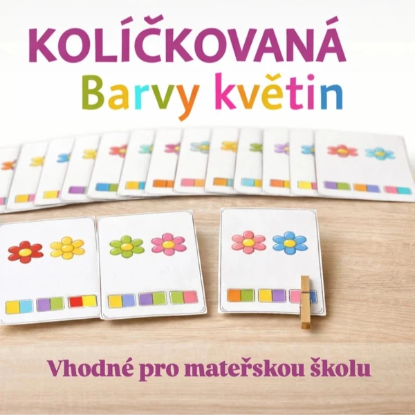 Kolíčkovaná - barvy květin 