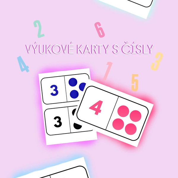 Výukové karty s čísly