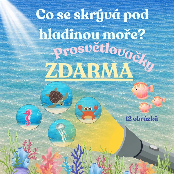 MATERIÁL ZDARMA - PROSVĚTLOVAČKY 🪼🐚