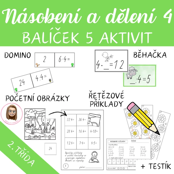 NÁSOBENÍ A DĚLENÍ 4 - BALÍČEK AKTIVIT