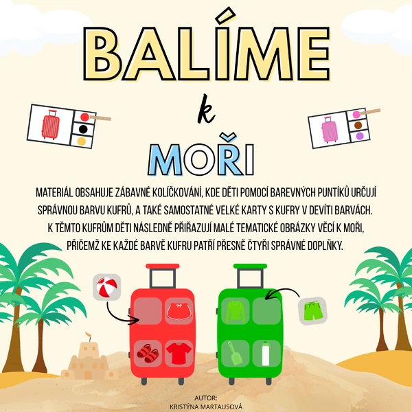 Balíme k moři - Barevné kufry a kolíčkování 🧳