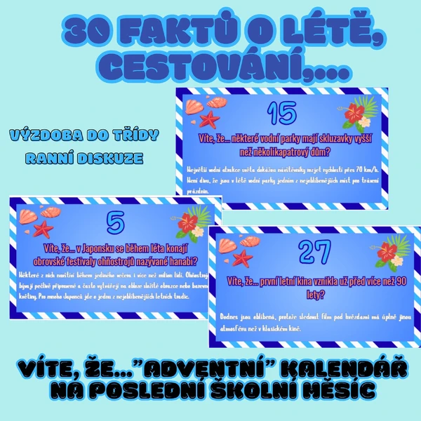 30 Víte, že... faktů o létě, cestování, prázdninách z různých koutů světa