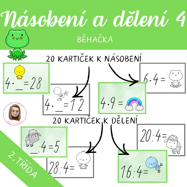 NÁSOBENÍ A DĚLENÍ 4 - běhačka