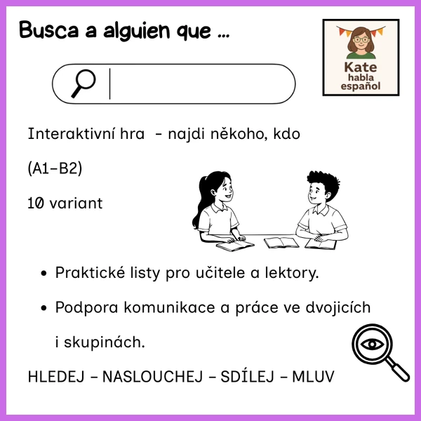 Busca a alguien que...